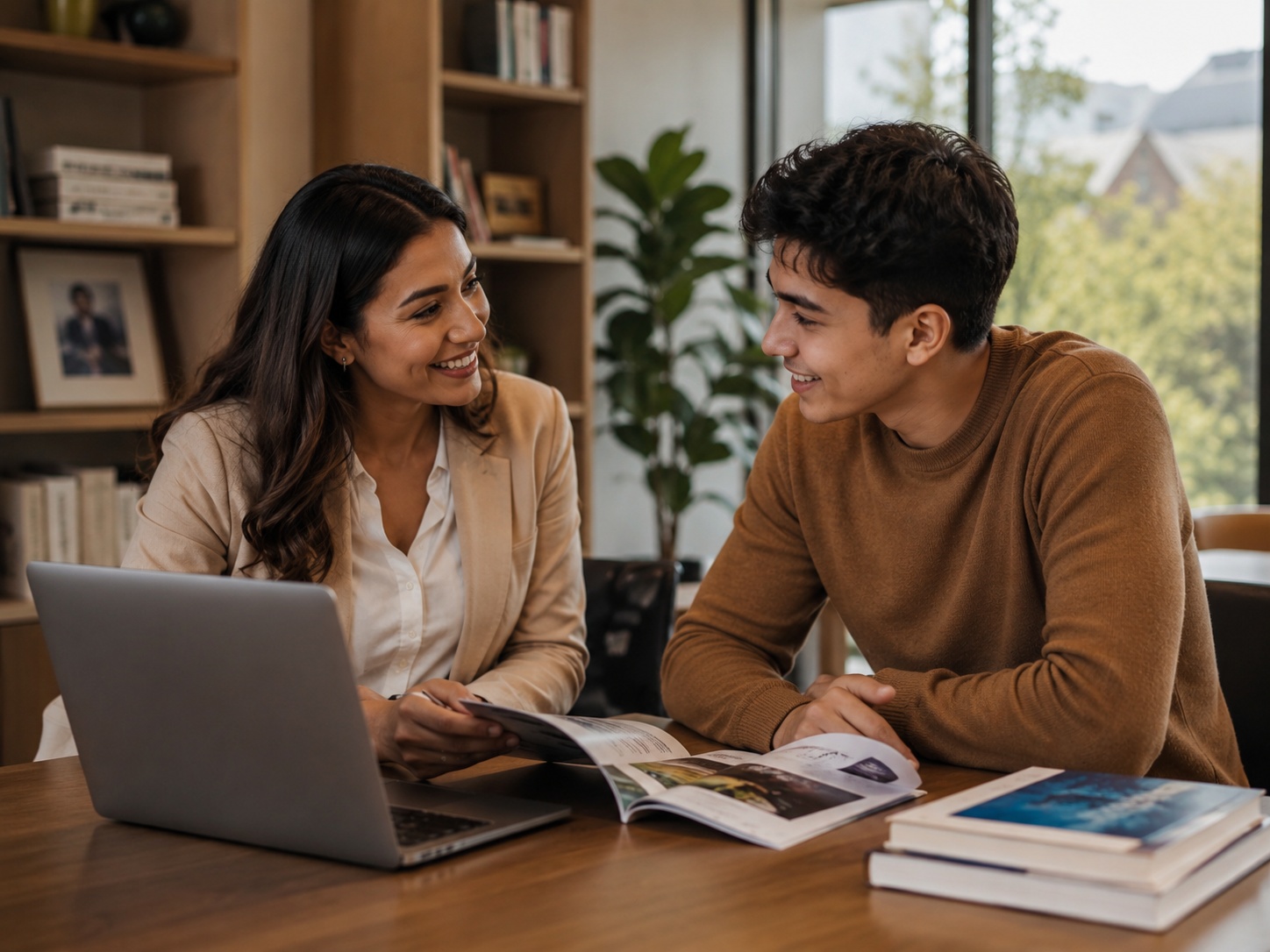 Students learning together in a study session